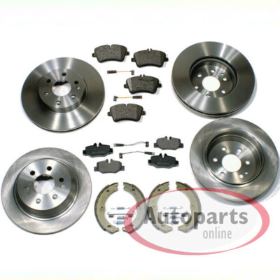 Bremsen Set Ø 300 mm + Ø 298 mm + Beläge vorne hinten für Mercedes Sprinter 907