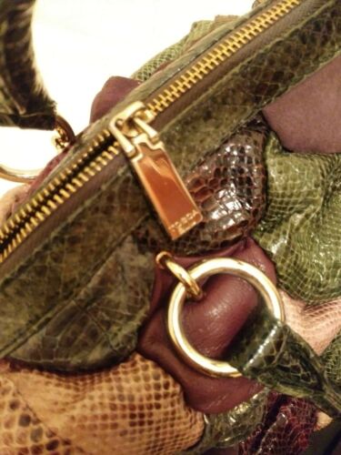 BORSA DONNA TOSCA BLU vera pelle serpente , ottime condizioni COME NUOVA - Foto 2 di 3