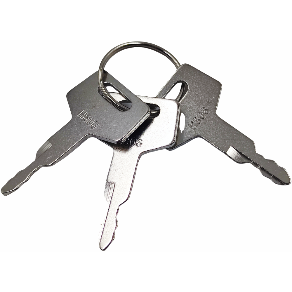 3X Ignition Keys H806 1700100019 for Takeuchi Excavator Skid Steer
