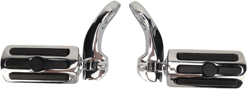 Pedane Poggiapiedi Regolabili Harley Davidson Moto 47x2cm Universali 360° - Foto 3 di 9
