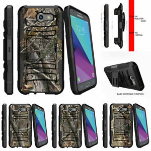 For Samsung Galaxy J3 Luna Pro J3 Prime 17 Stand Clip Case Tree Bark Camo Ebay