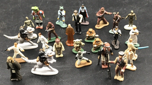 Konvolut 26 Micro Machines Star Wars Figuren Ewoks Luke Han Solo C3PO Leia