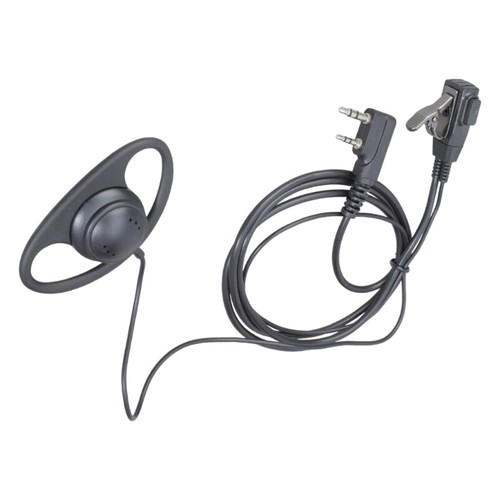 D-Shape Soft Flexible Ear Hook Earpiece Headset 360°Rotation Clip PTT Button - Zdjęcie 6 z 8