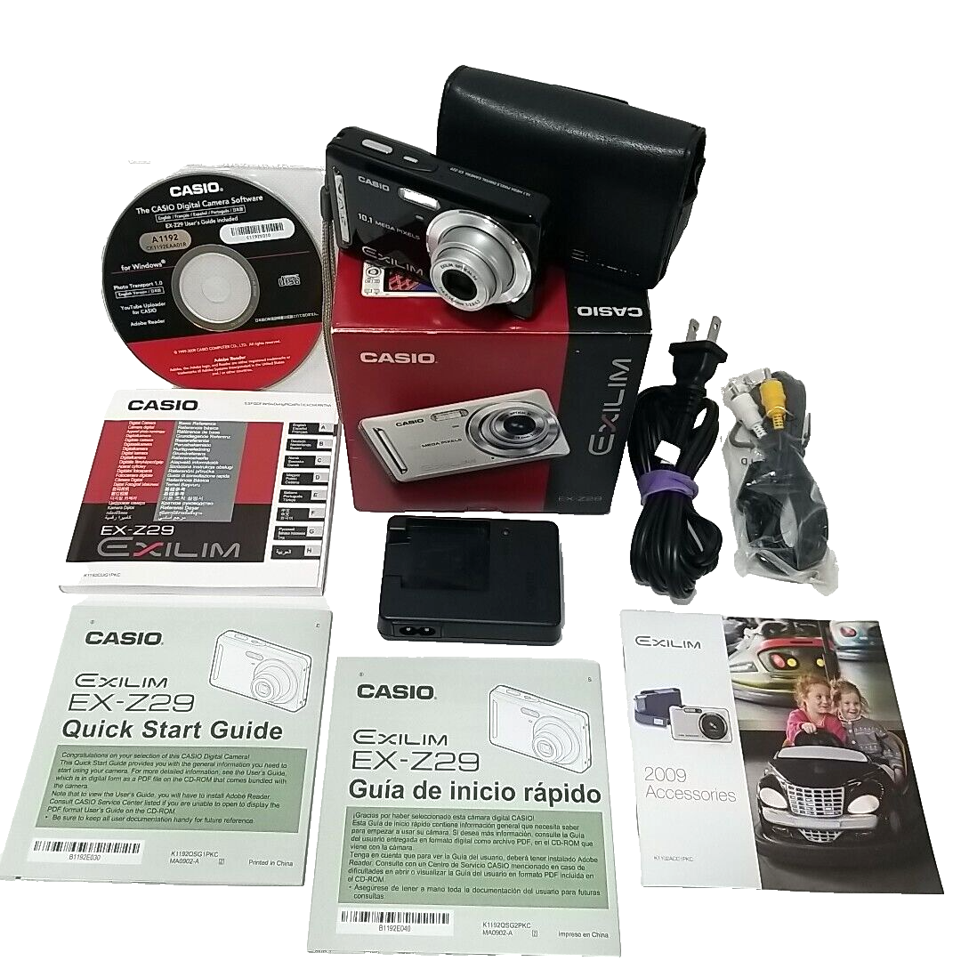 Casio EXILIM ZOOM EX-Z29 10.1MP Digital Camera - Black for sale