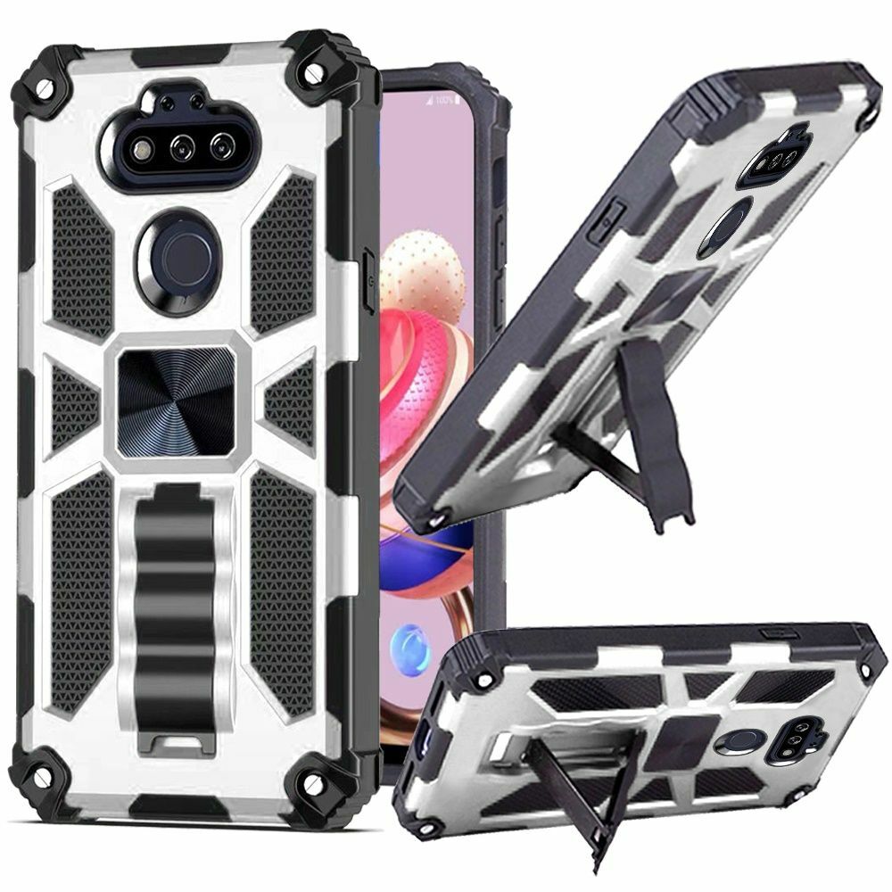 E-Began Case Compatible For LG K31 Rebel L355DL, Phoenix 5 With [Built-in Screen