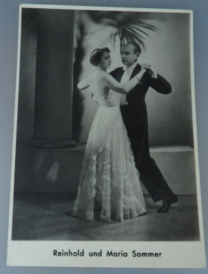 2 Autogramme Formationstanz Paar Reinhold und Maria Sommer 1931 (108740)