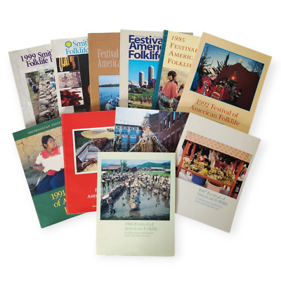 11 Smithsonian Festival of American Folklife Folkart Programs 1986-1998