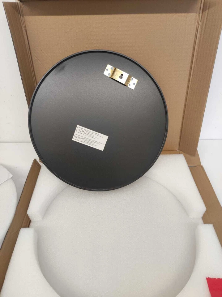 Dripex Wandspiegel HD Spiegel rund, 40 cm, Schwarz, Explosionsgeschütztes Glas - Bild 4 von 4