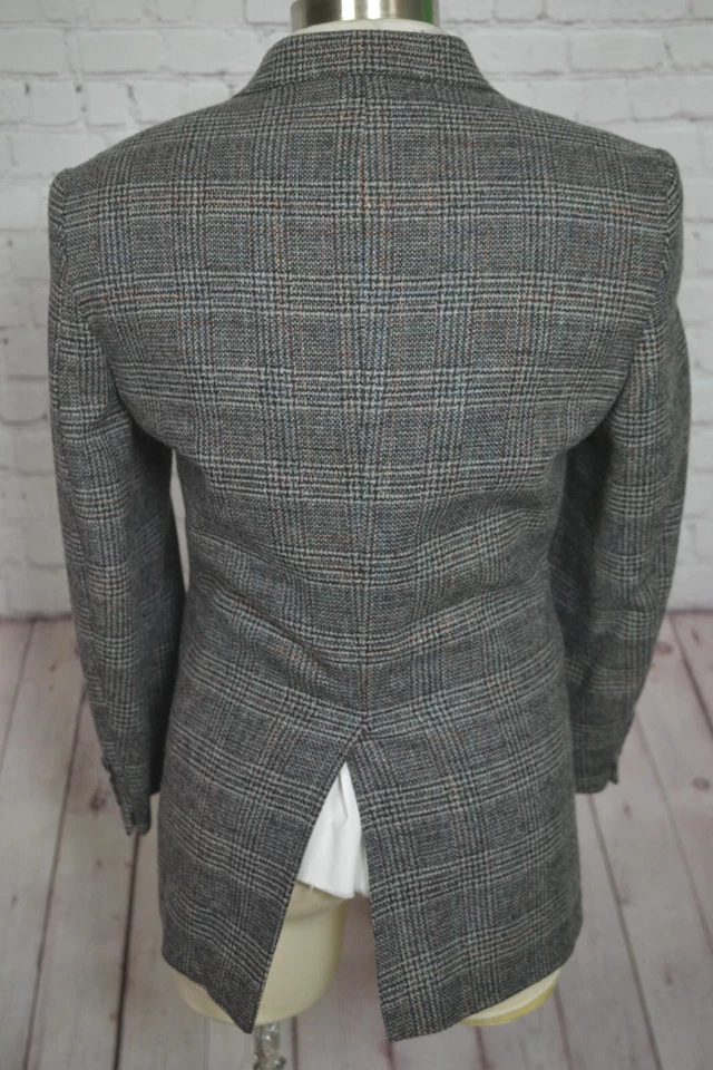 Chaqueta Blazer Abrigo Deportivo Oakton Ltd. Para Hombres Gris GLEN CUADROS Calce Clásico TALLA 44R Foto 4 de 4