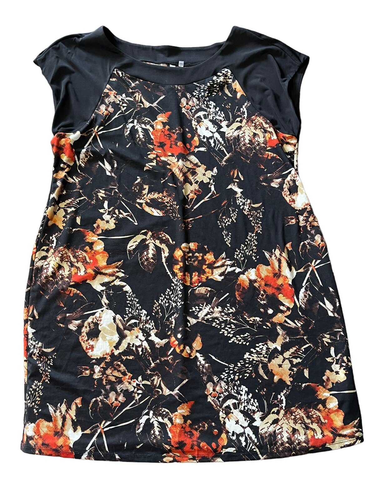 NY Collection Women's Plus Printed Classy Dress Size 1X Above Knee EUC ...