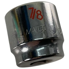 Matco Tools B282A 3/8" Drive 7/8" SAE 12-Point Shallow Socket