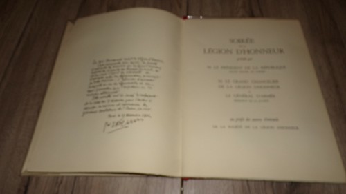 Soirée de la Légion d'Honneur 1952 - L'Aiglon - Autographs - Picture 6 of 12