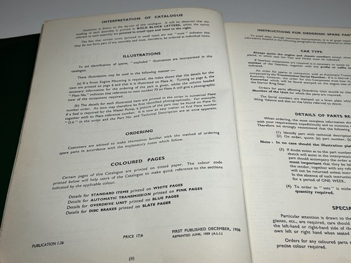 Original Jaguar Mk 2 Models 2.4 3.4 & 3.8 Service Manual + Spare Parts Catalogue - Picture 14 of 21