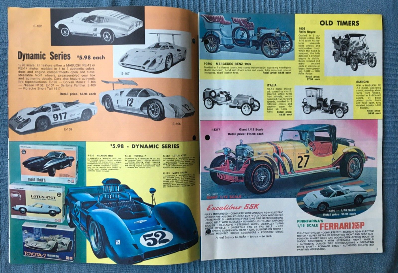 1970’s AHM Hobby Model Kits Advertising Brochure Porsche Strate-a-way ...