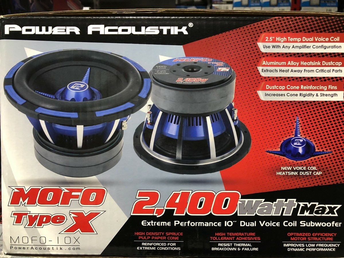 NEW POWER ACOUSTIK MOFO-104X 2400 WATT 10