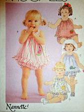 McCall's Girls Sundress Panties W/ Ruffles Nannette Sz S-XL Pattern 7697 UCFF