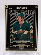 💥 2022-23 Upper Deck Mitchell Chaffee UD Portraits Rookies #P-50; Wild