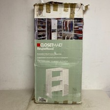 Organizzatore base angolare 29 pollici W Bianco 3 Ripiani per Sistema Armadio Walk-In in Legno