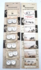 1960s TRADESHIP SFO USA Made 1/24 Slot Car Parts TM Alum Wheels + 5-40 1/8" SET