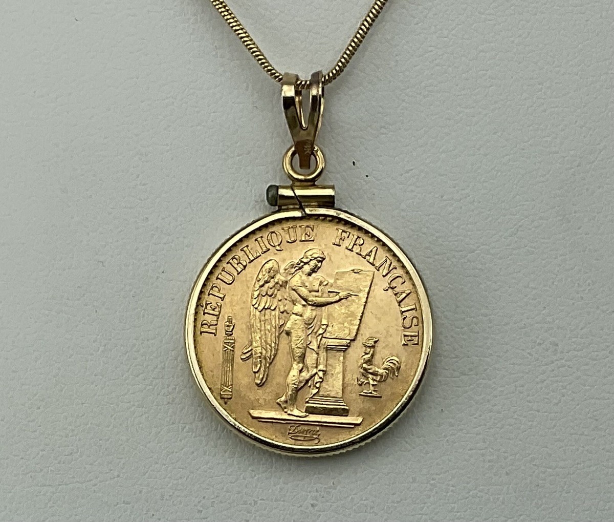 1896-A France Gold 20 Franc Genius of Liberty Republic of France