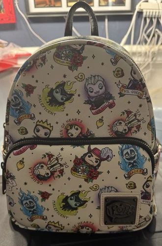 Loungefly Disney Villains Tattoo Mini Backpack Funko Pop