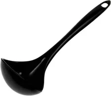 Chef Craft Basic Melamine Cooking Ladle, 10.5 Inch, Black