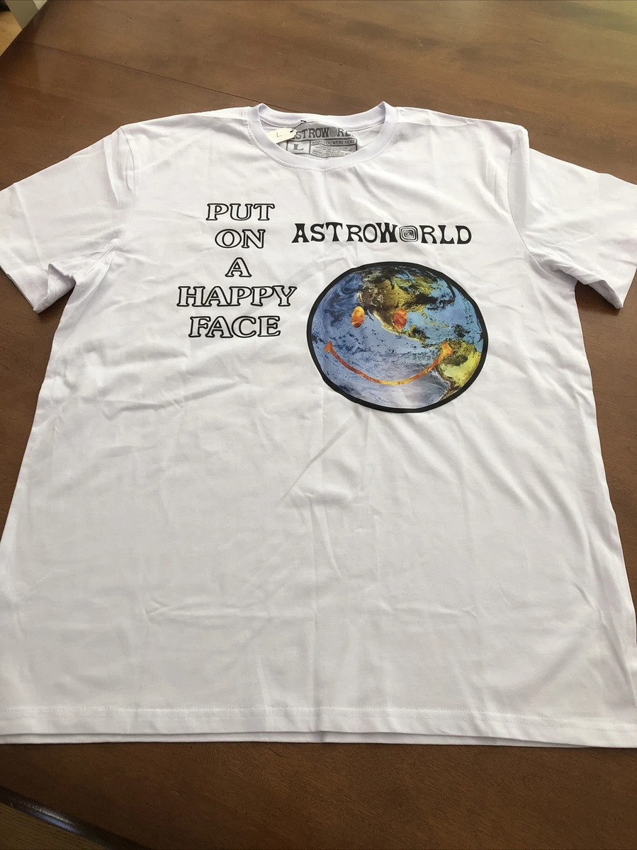 Travis scott best sale happy face shirt