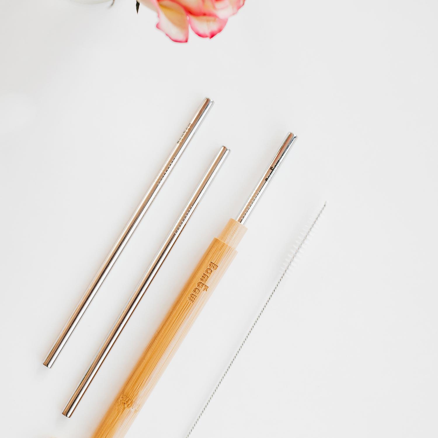 Estuche Pajita Acero Inoxidable, Bambaw