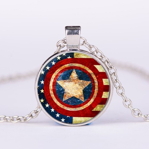 Superheld Batman Superman Spiderman Avengers Anhänger Halskette Cabochon Glas - Bild 6 von 28