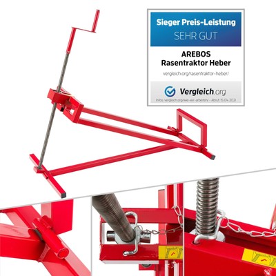 Rasentraktor Heber 400 kg Hebevorrichtung Hebebühne Aufsitzmäher