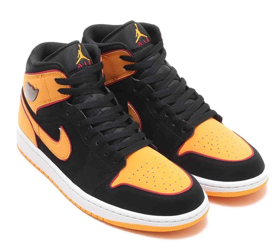 Jordan 1 mid orange and outlet black