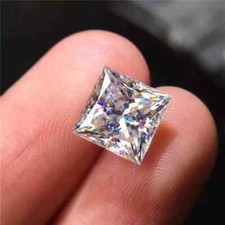 6 Ct Natural D Color Diamond Princess Cut Lab Grown CVD VVS1 Certified Clarity
