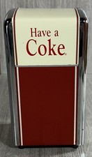 Coca Cola Metal Napkin Holder Dispenser Vintage 1992 Retro Coke Soda Pop Drink