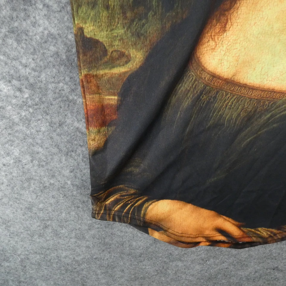 Camisa Hudson Outerwear Para Hombre Pequeña Manga Corta Davinci Mona Lisa Borde Dorado Foto 4 de 4