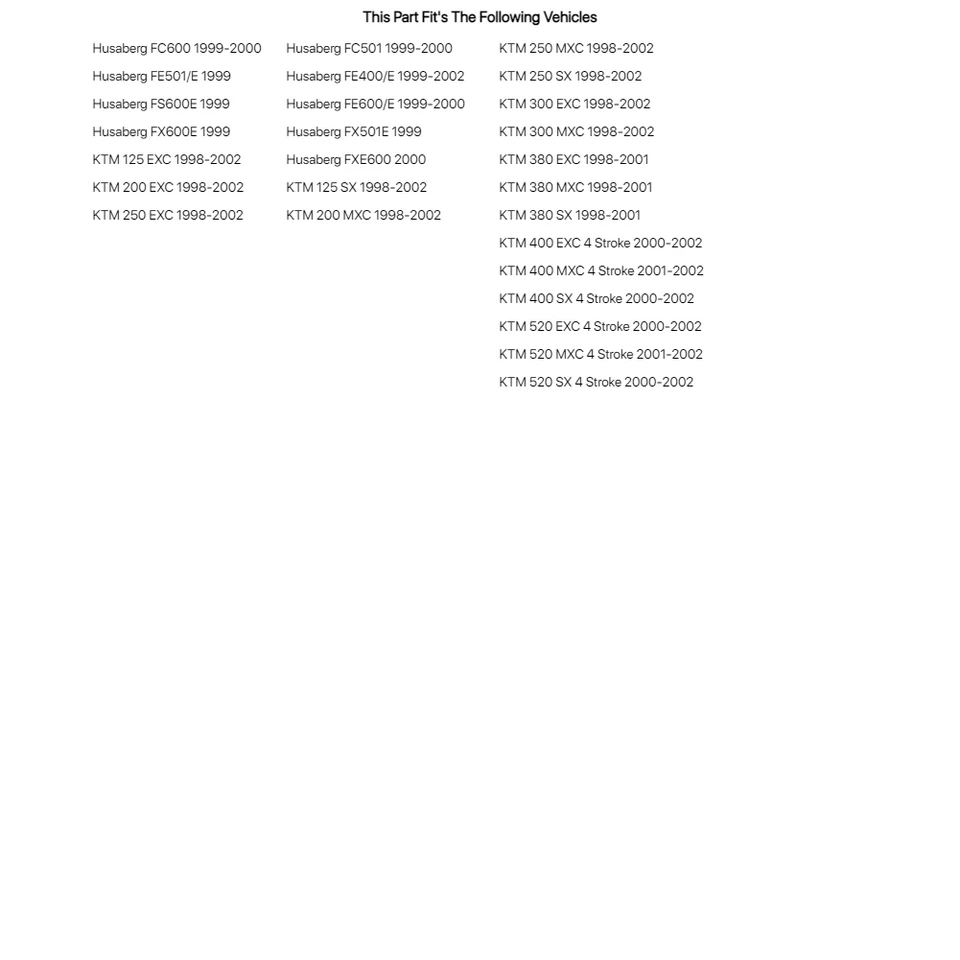 Kit de tapa de vejiga Race Tech KTM para KTM 380 SX 1998-2001 Foto 4 de 4