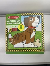 Melissa & Doug Pets Cube Puzzle 