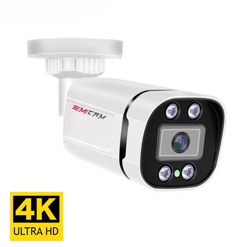 New Camera 4K with Audio 48V POE/DC12V 4MP/5MP/8MP HD Bullet Video Surveillance - Picture 9 of 11