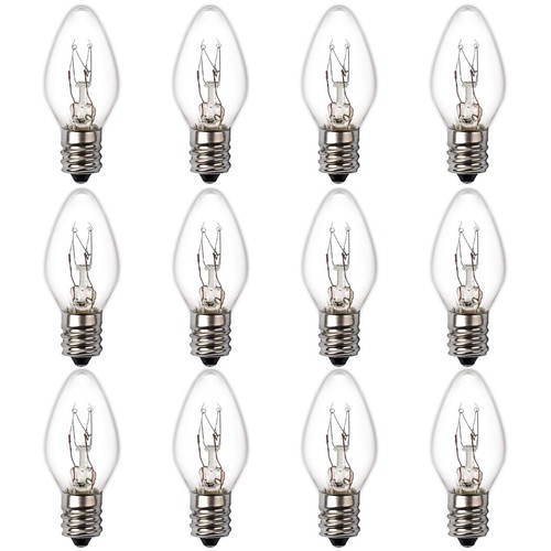 15 Watt Himalayan Salt Lamp Bulbs, 12Pack Dimmable Rock Salt Night Light Bulb...