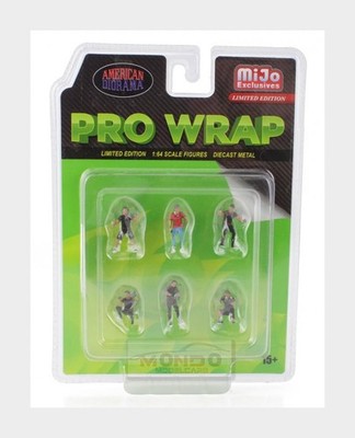 1:64 AMERICAN DIORAMA Figures Set 6X Pro Wrap Various AMDI2413MJ Modellbau