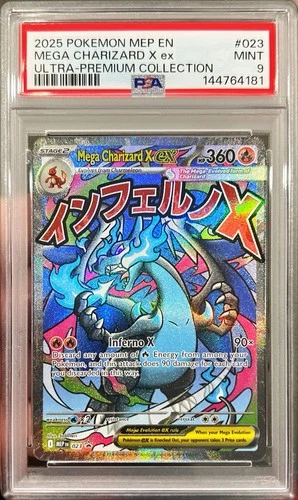 Pokemon Ultra Premium Collection Mega Charizard X Ex UPC Promo 023 PSA 9 Mint