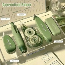 5PC Aesthetic Correction Tape Set Smooth Minimalist Whiteout for School Office