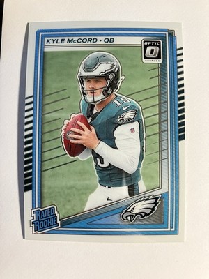 Kyle McCord 2025 Donruss Optic Rated Rookie #283 Philadelphia Eagles RC