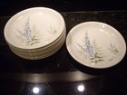 Vintage Biltons Blue Foxglove 17 cm (6.5 inch) Side Plates - Excellent Condition