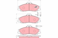Trw GDB3353 Bremsbelagsatz, Scheibenbremse FüR Ford Mazda
