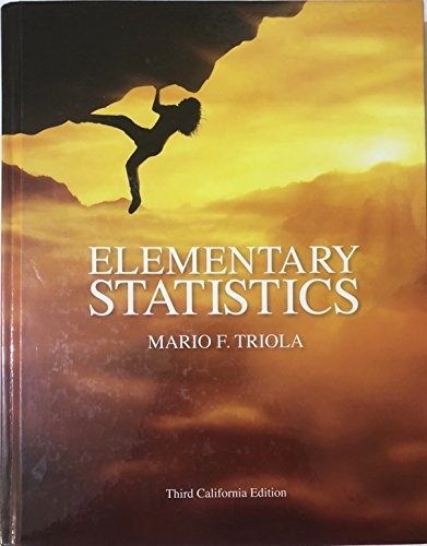 ELEMENTARY STATISTICS THIRD CALIFORNIA EDITION - Hardcover **Mint Condition** - Picture 1 of 1
