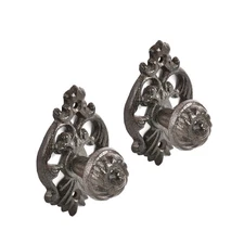 Sungmor Door Handles Cast Iron 2PCS Rustic Barn Gate Cabinet Closet Pull Handles