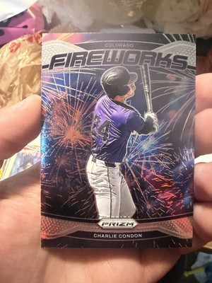 2025 Panini Prizm - Fireworks Charlie Condon, Charlie Condon #8 (RC)