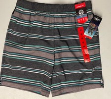 SPEEDO Mens Tech Volley Swimsuit MEDIUM Comfort Liner GRAY/BLUE Swim Trunk Short