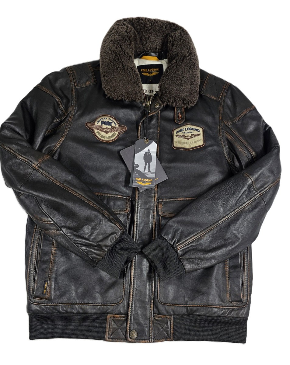 PME Legend Snowprop PLJ2308703-771 Lederjacke Bomber Leather