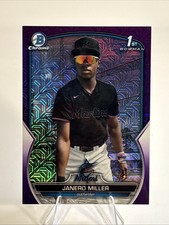 Janero Miller 2023 Bowman Chrome Mega Box Purple Mojo Card /299 #BCP-184